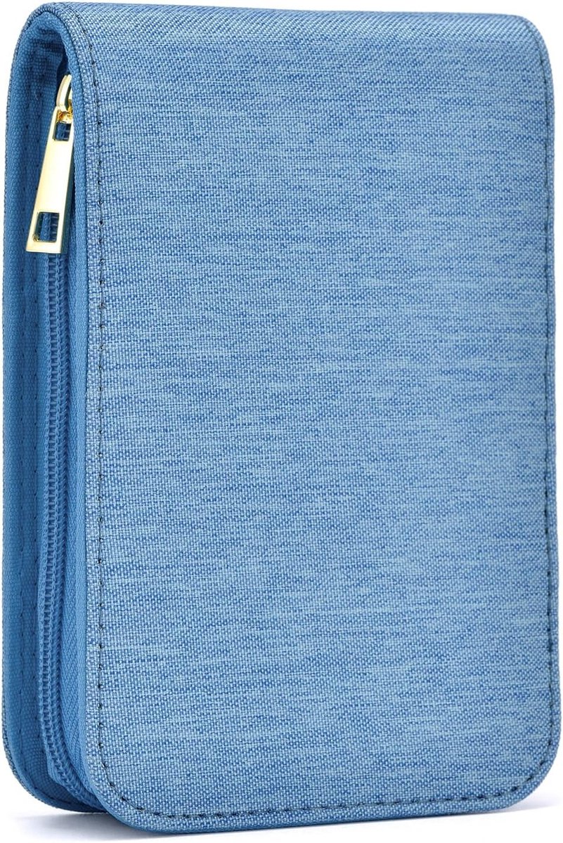 12 Pen Case voor Vulpen en Rollerball - Organizer Tas voor Schrijfgerei, Blauw en Praktisch