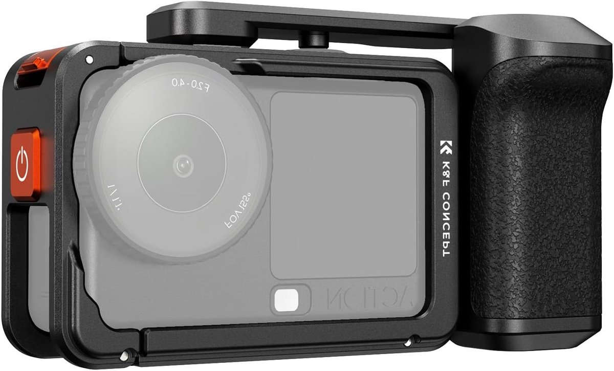 Metaal Grip Kit voor DJI Osmo Action 6 - Camera Handgreep, Cage, Koud Shoe en Snelle Ontgrendelknop met Polsband