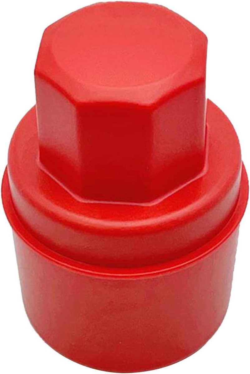 Autobandenborstel - Detailing Borstel - Auto Onderhoud - Gevormde Grip - 12 x 8.5 cm - Rood
