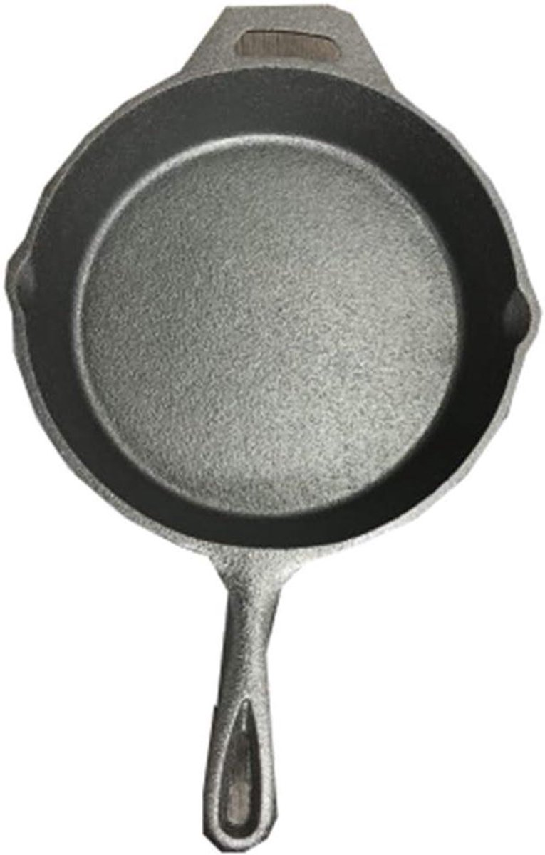 Gietijzeren Koekenpan - Koekenpan - Koken - Gelijkmatige warmte - 22cm - Grijs