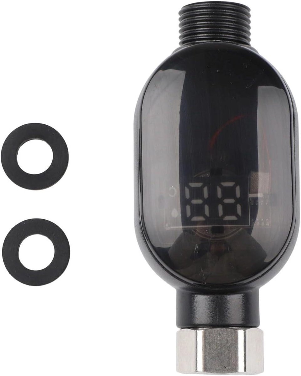 Douche Thermometer - Water Display - Baby Bad Veiligheid - Touch Activatie - 0-99 Graden - Zwart Grijs