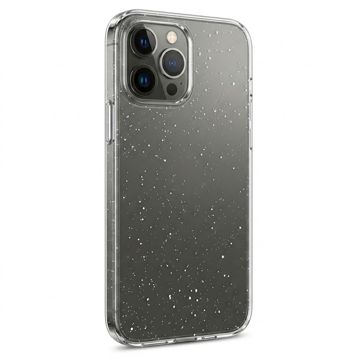 Glitter Hoesje Geschikt voor iPhone 11 pro max Telefoonhoesje Case transparant