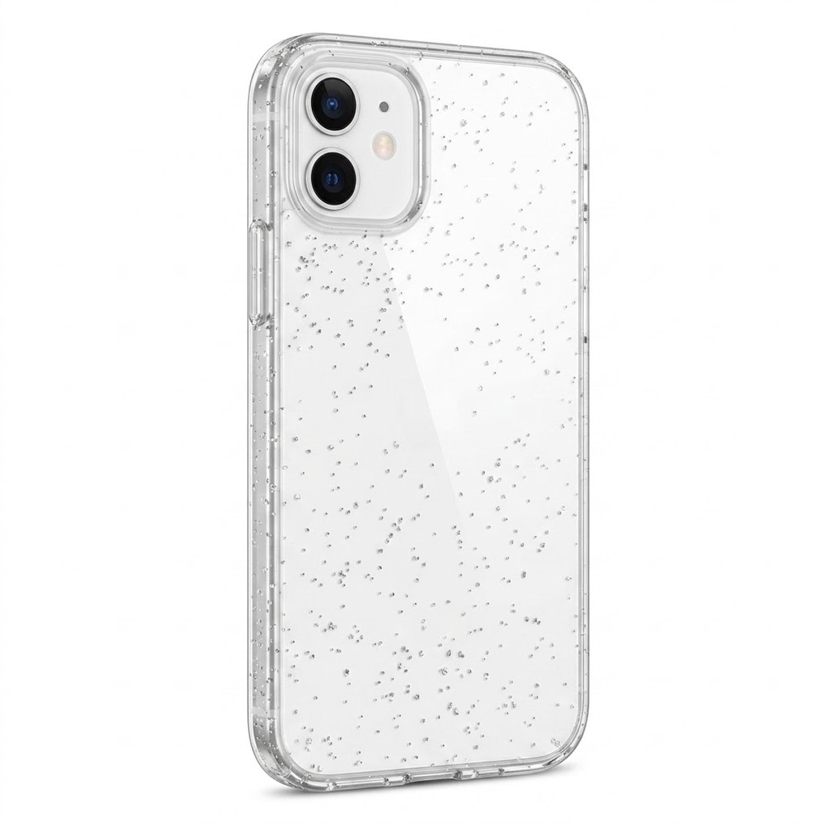 Glitter Hoesje Geschikt voor iPhone 11 Telefoonhoesje Case transparant