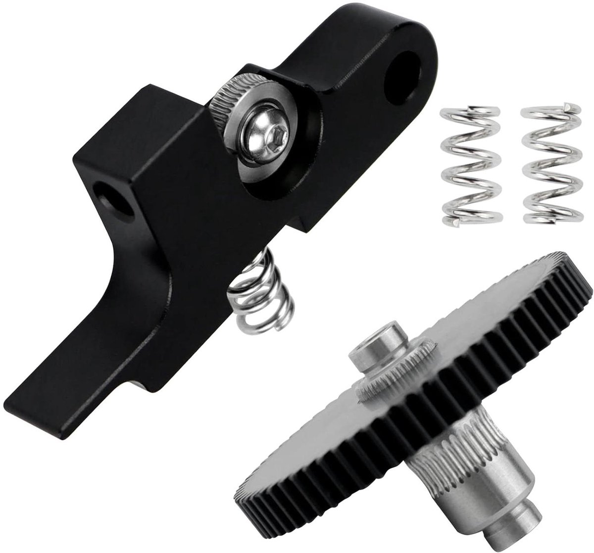 Extruder Tandwiel Kit - Upgrade Onderdelen - 3D Printen Verbeteren - U-Groef Lager - 1.75mm Filament - Zilver