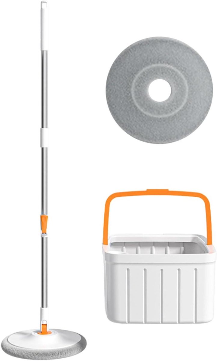 Dweil Emmer Set - Vloerreiniger Tool - Efficiënt Schoonmaken - 2-Zonesysteem - 30x18 cm - a