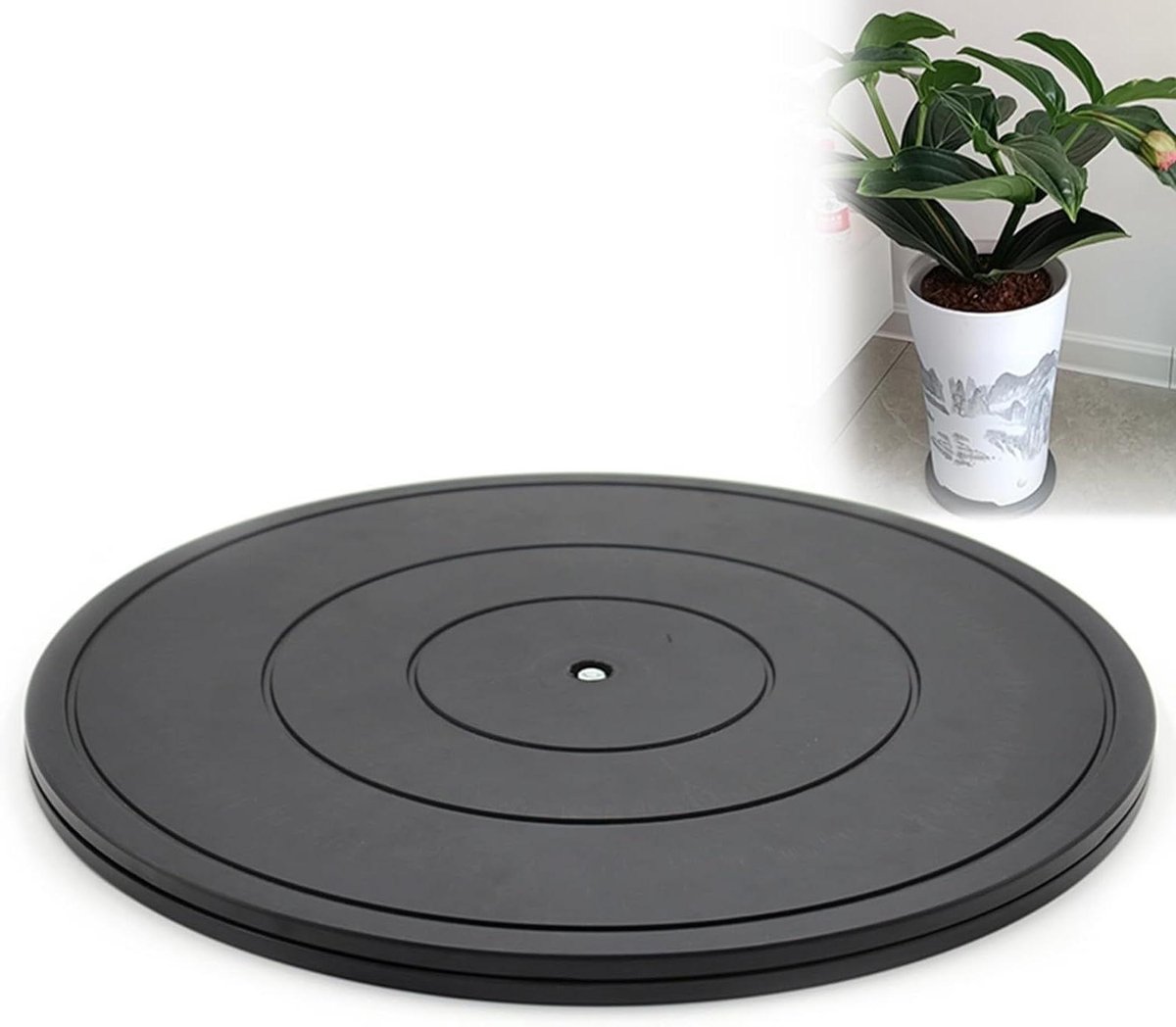 Draaibare Standaard - Draaiplateau Display - Soepel Presenteren - Stalen Kogellagers - 40cm Diameter - Zwart