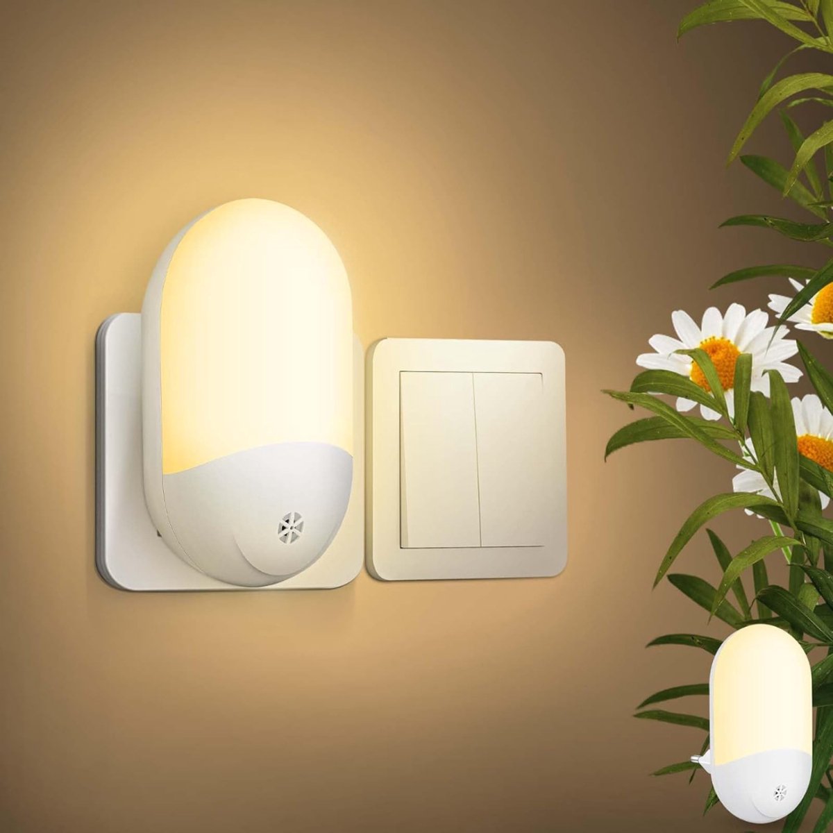 NBAP® Stopcontact Lampje - Stekkerla - Wit