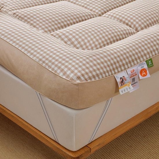 Opvouwbare Futonmatras - Dikke Mat - Comfortabel Slapen - Draagbaar en Ademend - 150 x 200 cm - Grijs — afbeelding 4