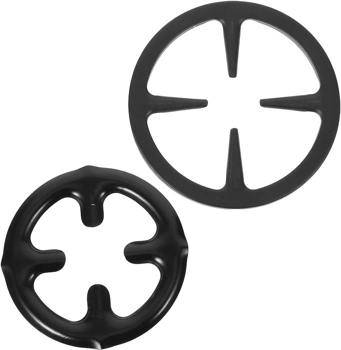 Wok Ring - Kookplaat Ondersteuning - Koffie Zetten - Stabiel Kookoppervlak - 2 Stuks - Zwart