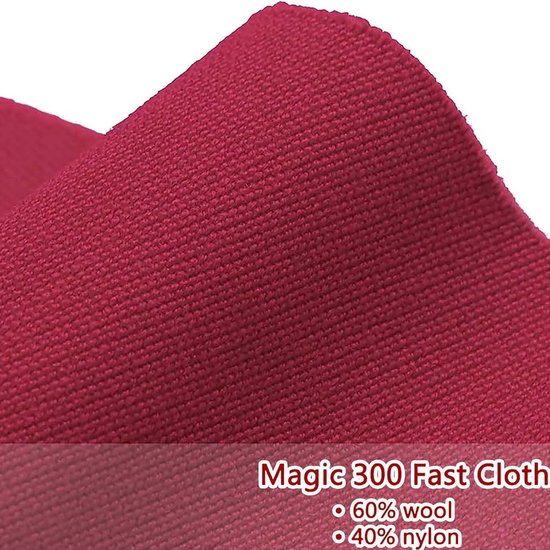 Biljartkleed Pooltafel - Tafelzeil Vilt - Indoor Sport Spel - Duurzaam Nylon Vezel - 8ft - Rood — afbeelding 2