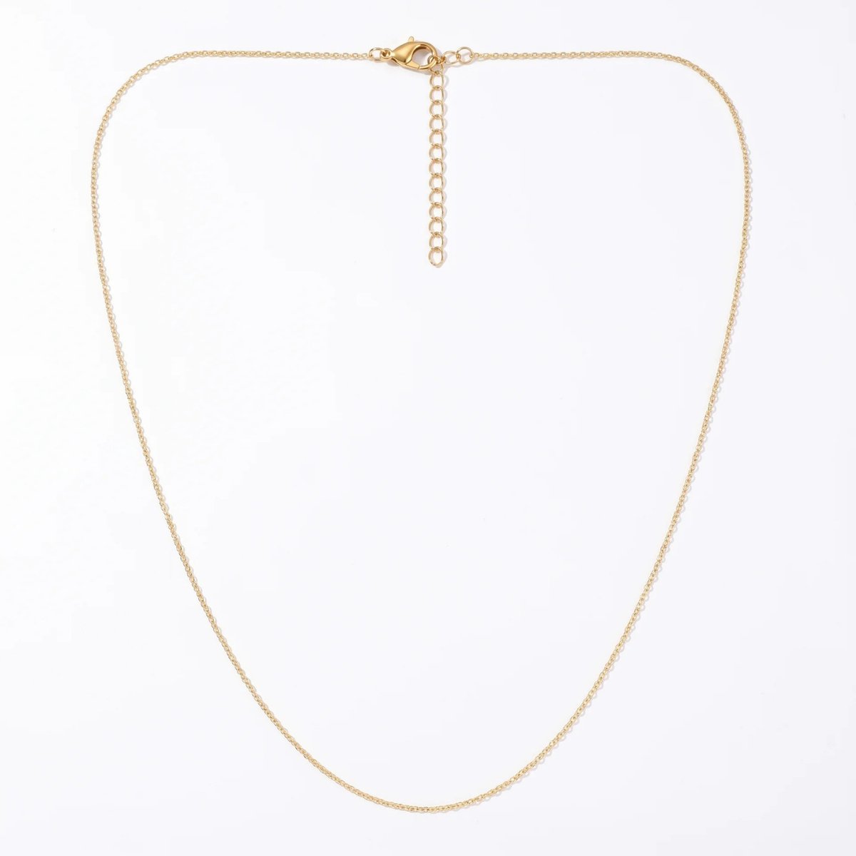 Studio Aurélie Ketting - Schakelketting 18K Goud, RVS - 40+5 cm - Vrouwen Sieraad - Dames Juwelen - Gouden Ketting
