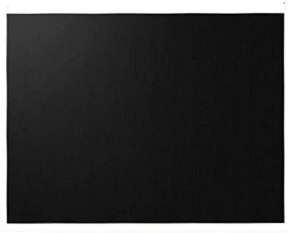 BBQ Grillmat - Bakmat Herbruikbaar - Vetvrij Grillen - 100% Antiaanbak - 39 x 33 cm - Zwart