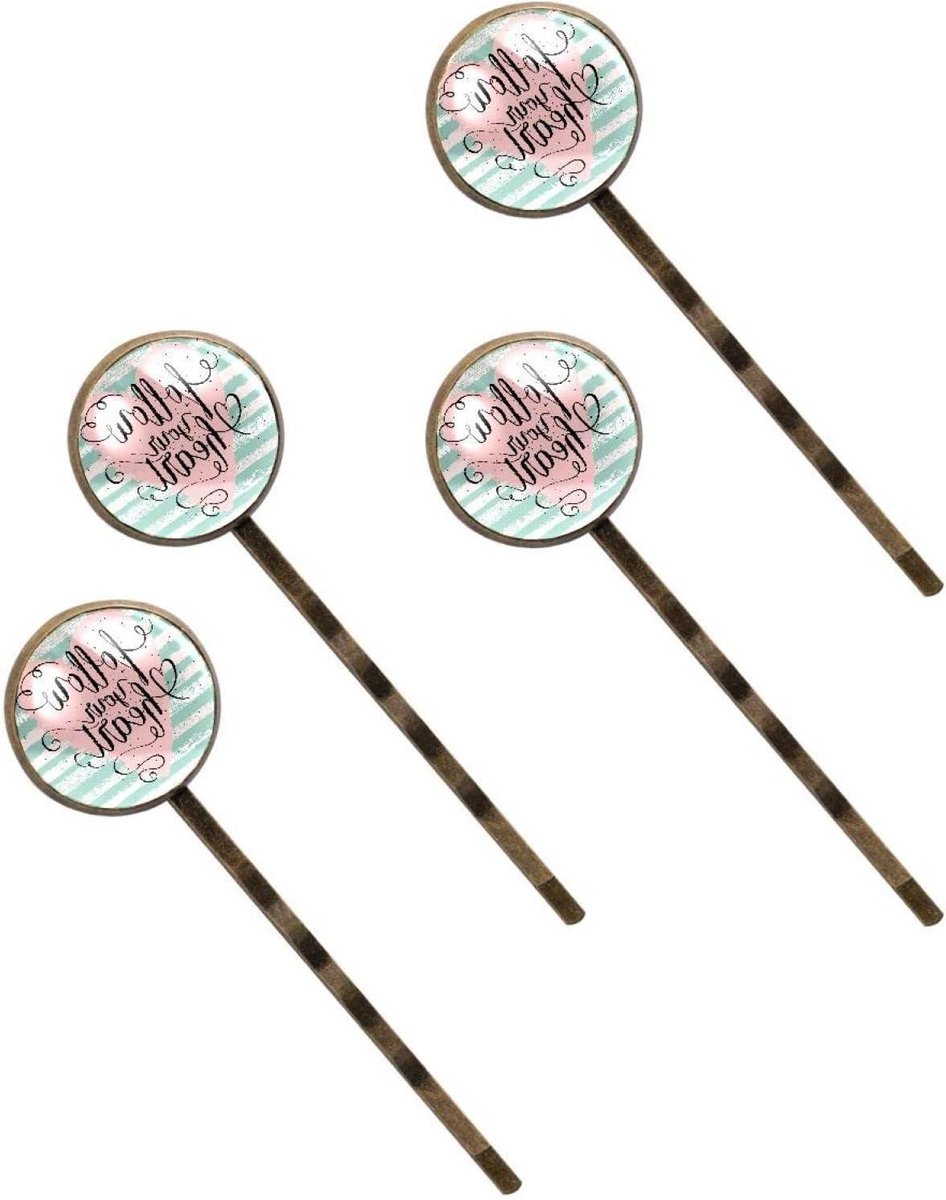 Haarclips Set - Haarspelden Accessoires - Haar Styling - Roestvrij Staal - 4 Stuks - Multicolor