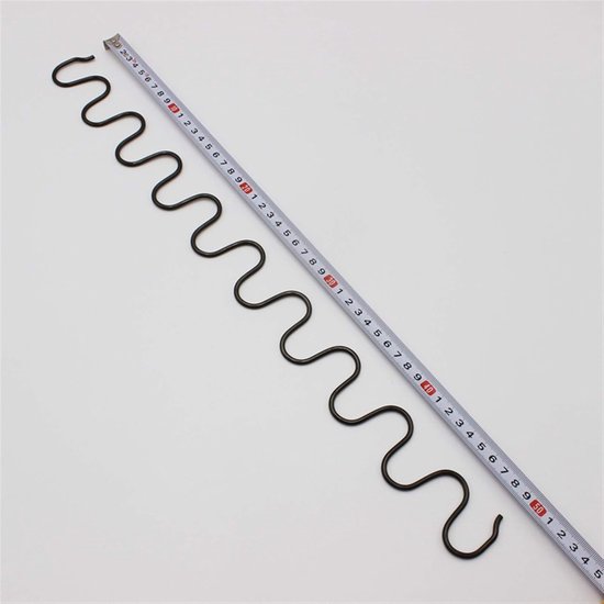 Drukveer Set - Bankveer Clips - Meubel Reparatie - Roestvrij Staal - 50 cm - Zilver — afbeelding 5