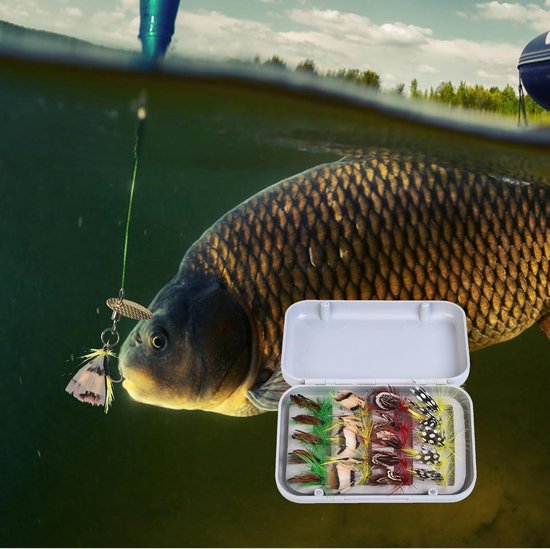 Vliegen Aas Set - Kunstaas Vissen - Forel Vangen - Natuurlijke Simulatie - 100 Stuks - Multicolor — afbeelding 3