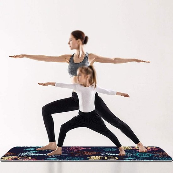Creatieve Yoga Mat - Oefening Mat - Sporten en Fitness - Milieuvriendelijk TPE Materiaal - 6 of 8 mm - Gekleurd — afbeelding 4