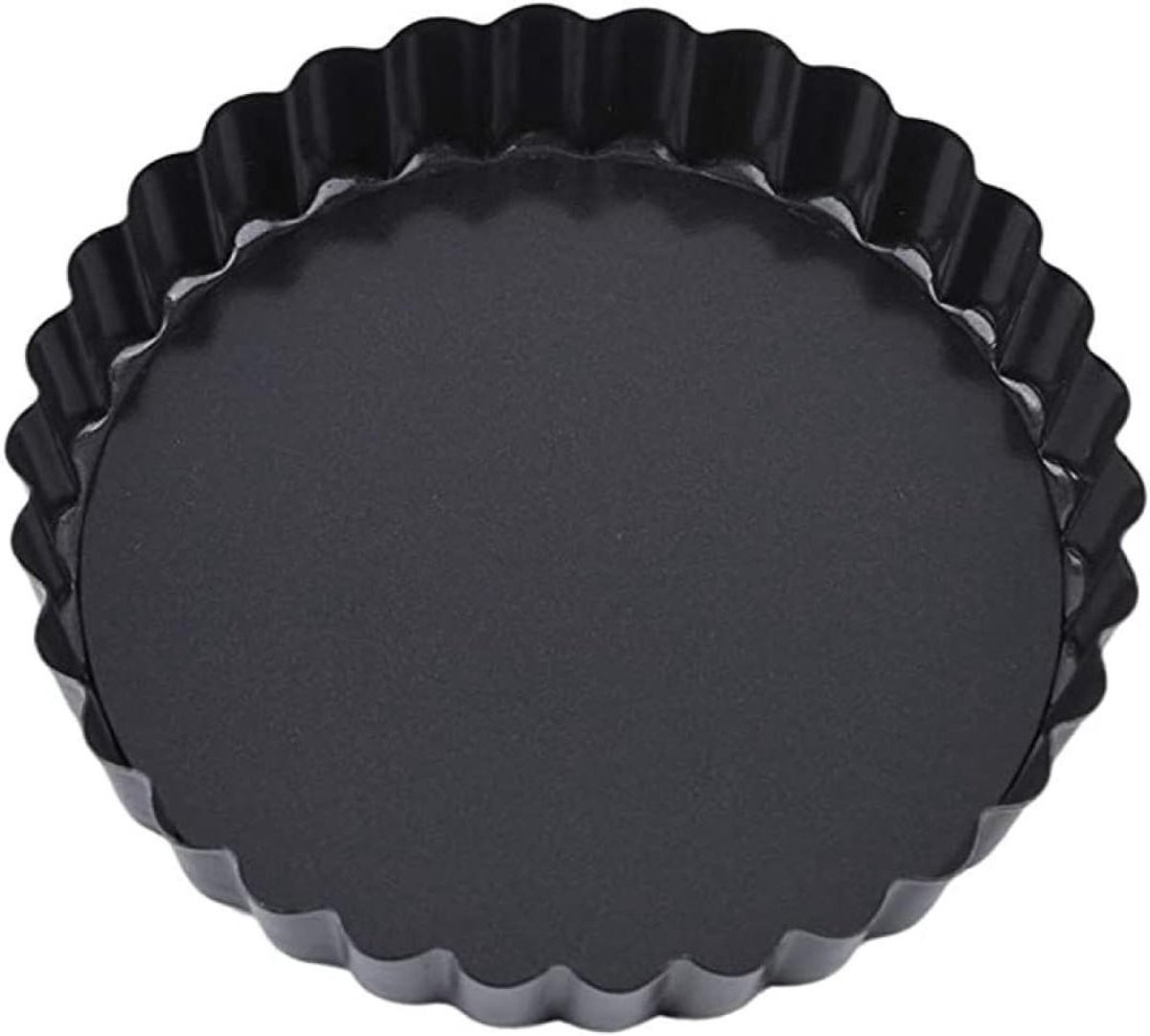 Bakvorm Set - Taart Pannen - Desserts Bakken - Losse Bodem - 6 Stuks - Zwart