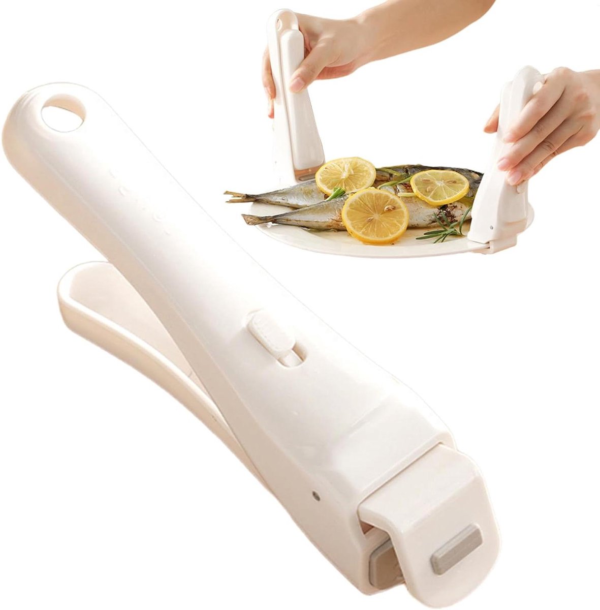 Kookplaatclip - Pannengrijper - Veilig Koken - Anti-verbranding - 18 cm - Wit