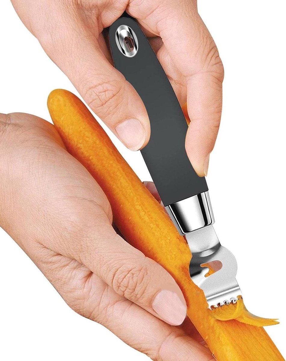 Citrusschiller RVS - Citrusrasp Keuken - Cocktails Garneren - 2-in-1 Ontwerp - 15.5 cm - Zilver