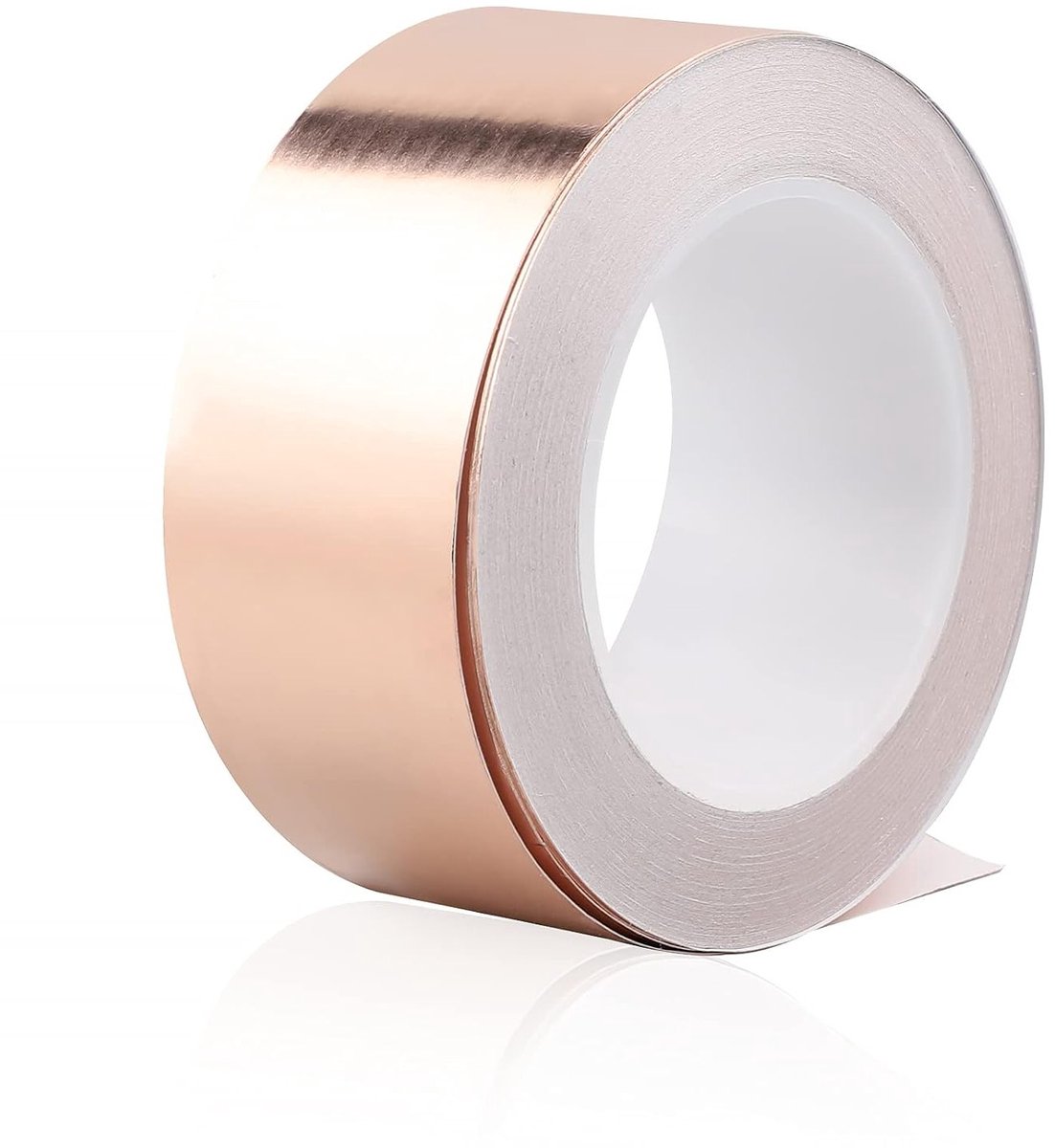 Koperfolie tape tegen slag 20 m x 70 mm, 0.05 mm dik, afschermende tape voor EMI, hittebestendig en veelzijdig inzetbaar
