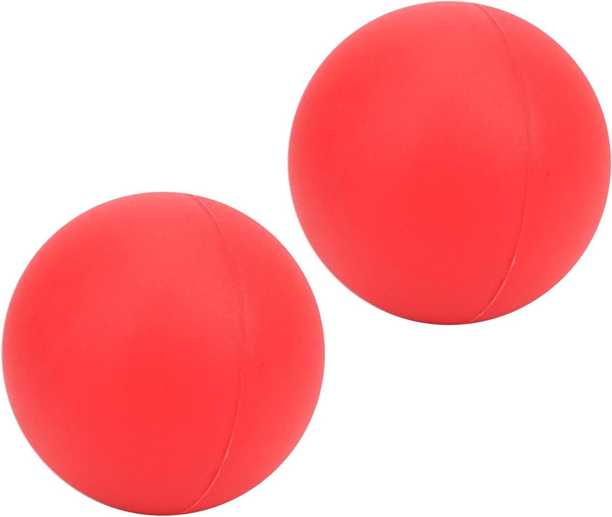 Massagebal Set - Fitnessbal Zelfmassage - Spierontspanning Herstel - Duurzaam Siliconenmateriaal - 6 cm - Rood