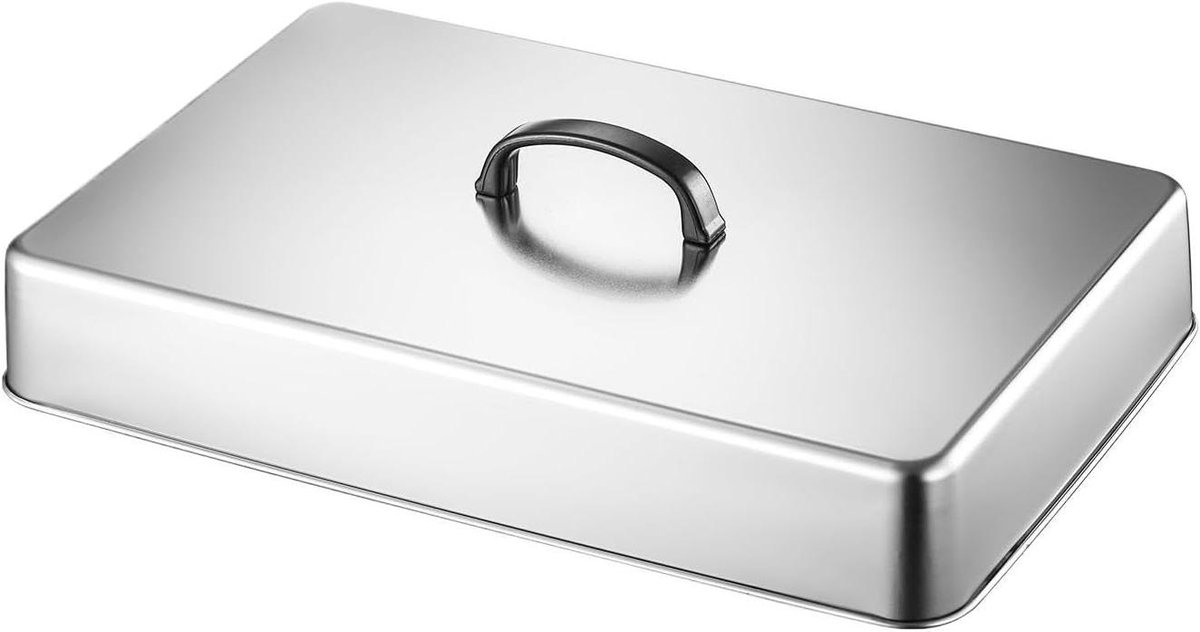 Grill Deksel - Stoomkap - Gelijkmatig Koken - Houdt Vocht Vast - 435 cm - Zilver