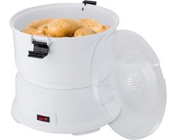 Aardappelschilmachine - Automatische schiller - Groenten bereiden - Snel en efficiënt - 08 kg capaciteit - Wit