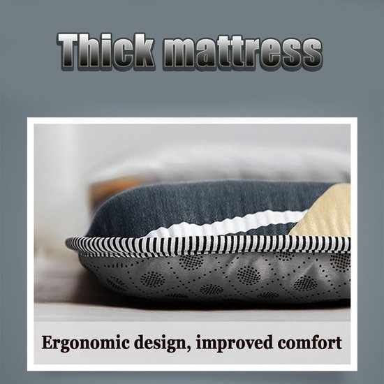 Japanse Vloermatras - Opvouwbaar Gastenbed - Comfortabel Slapen - Ergonomisch Ontwerp - 150x200cm - C — afbeelding 4