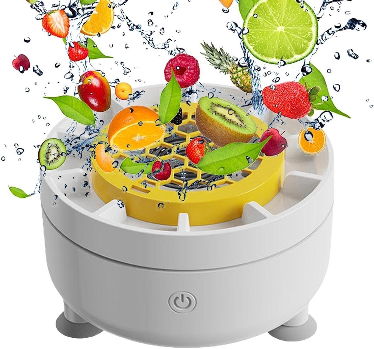 Fruitwasmachine - Centrifuge schaal - Voedselbereiding - Draadloos ontwerp - 112 x 58 cm - Enkele Attribuut