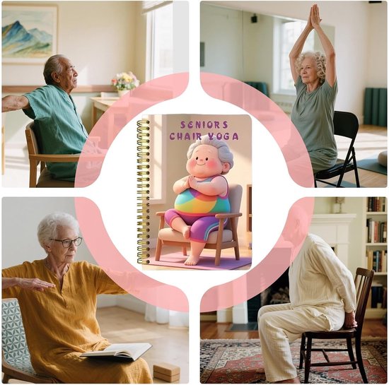 Stoelyoga Boek - Balans Training - Gezondheid Ouderen - 30 Dagen Programma - 21 x 15 cm - Niet gespecificeerd — afbeelding 5