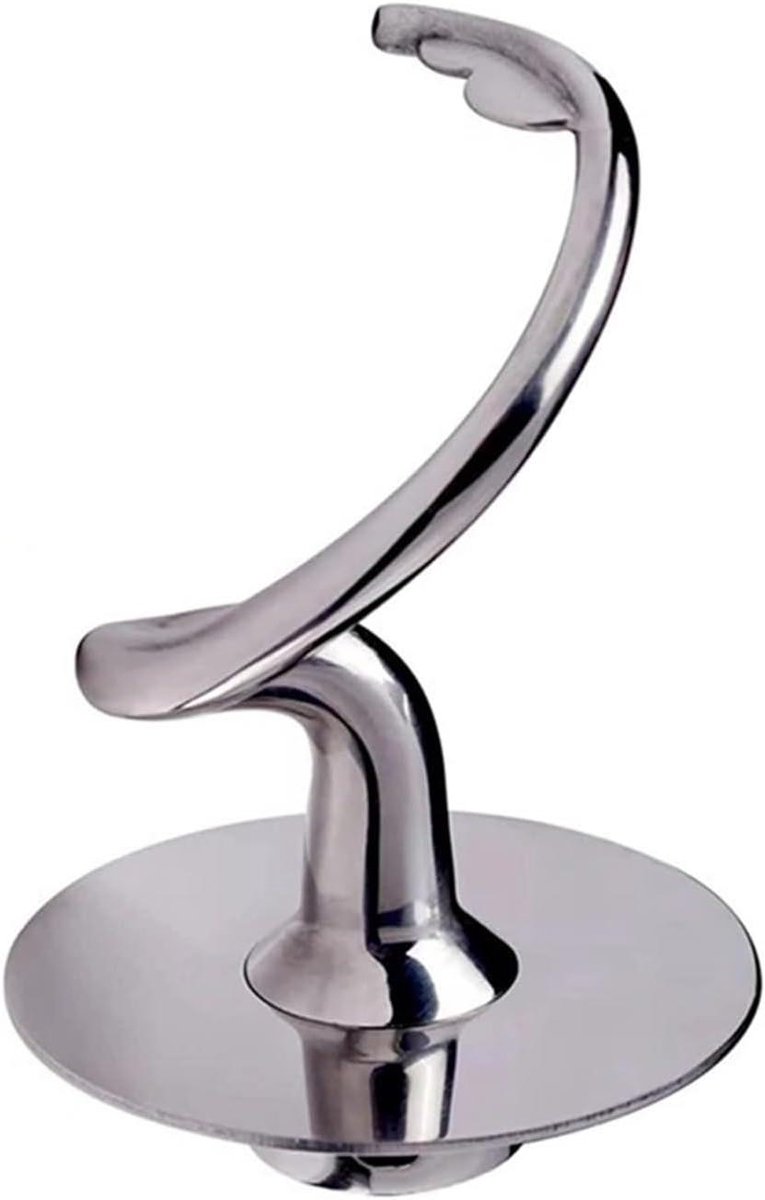 Mixhaak Keukenmachine - Deegaccessoire - Brood Deeg - S-vormige Kneedactie - 4.5-5 QT - Zilver