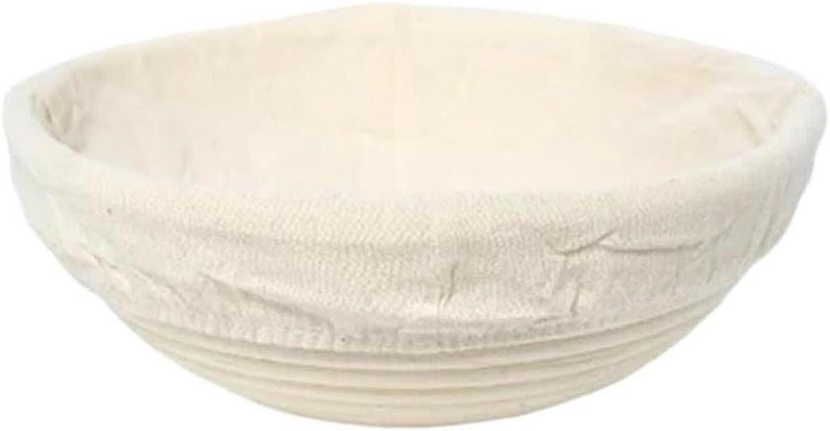 Broodrijsmanden Bakmandjes Ambachtelijk Brood Maken Behoudt Deegvorm 23 cm Rond Houtkleur