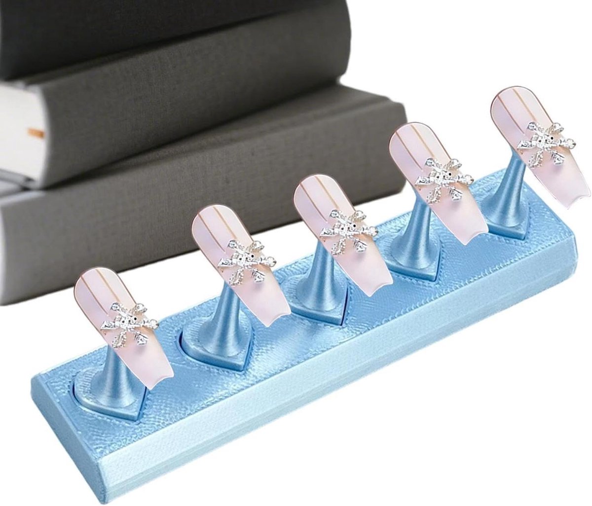 Nagelstandaard - Manicure Display - Nagel Ontwerp - Veilige Groefbasis - 119 cm - Blauw