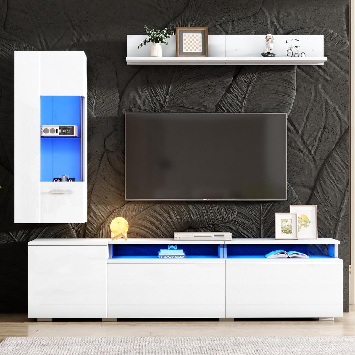 TV Meubel Set - Woonkamermeubel - Woonkamer Inrichten - Modulaire Opbouw - 180 cm Breed - 