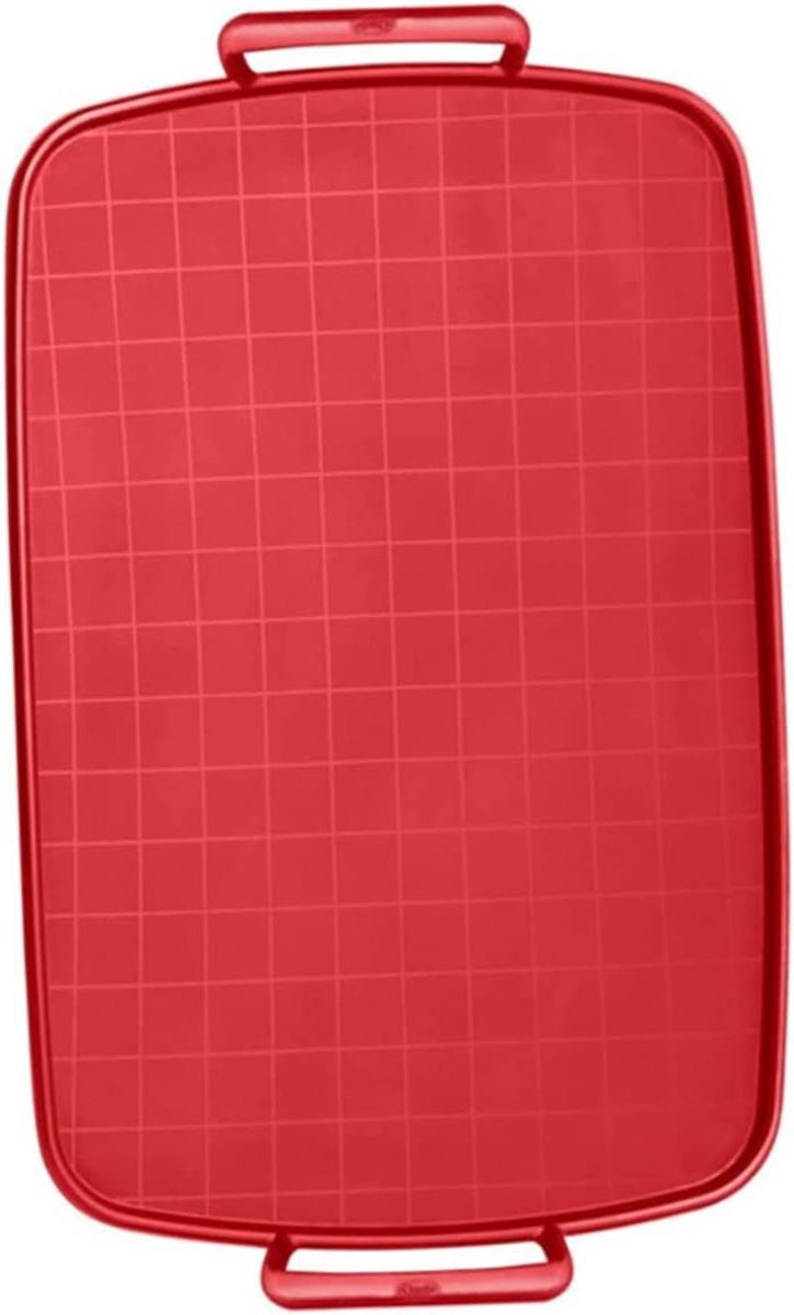 Bakplaat - Siliconen Mat - Oven Gebruik - Met Handvatten - 36x22 cm - Rood