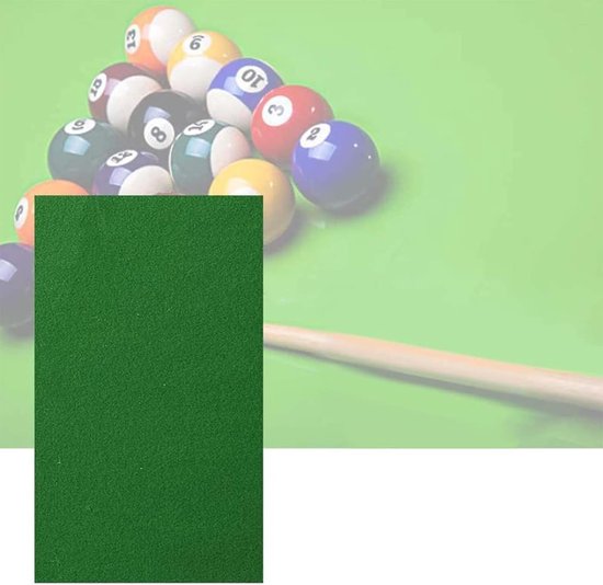 Pooltafelkleed - Biljartdoek - Indoor Spel - Voorgesneden - 2.4M/7ft - Groen — afbeelding 3