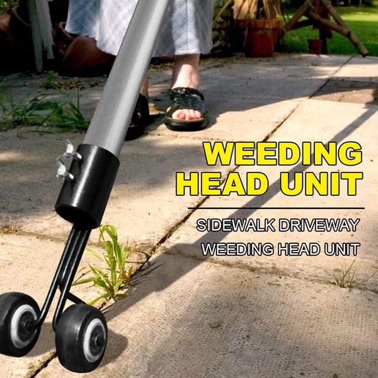 Onkruidverwijderaar - Gazonhulp - Tuinonderhoud - Verstelbare Lengte - 47-80cm - Grijs — afbeelding 4