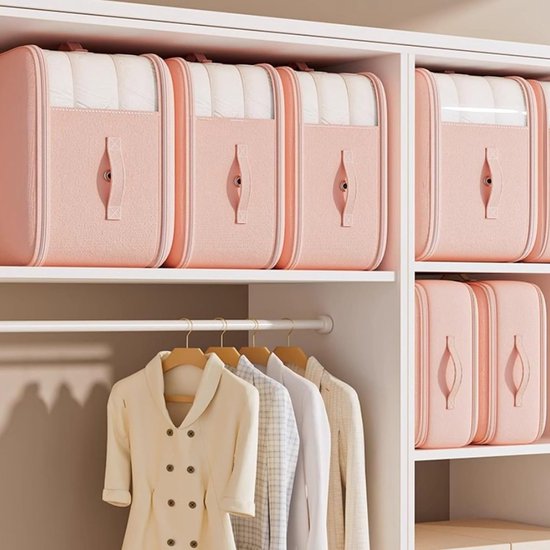 Vacuüm Opbergzakken - Compressiezakken Kleding - Ruimte Besparen - Zonder Pompen - 60cm en 90cm - Lichtgroen — afbeelding 2