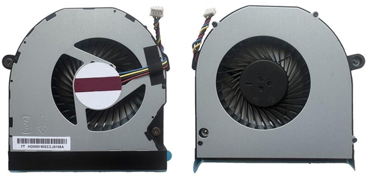 Computer Ventilator - Koeler - Component Koeling - 4-pin Connector - 2 Stuks - Zwart