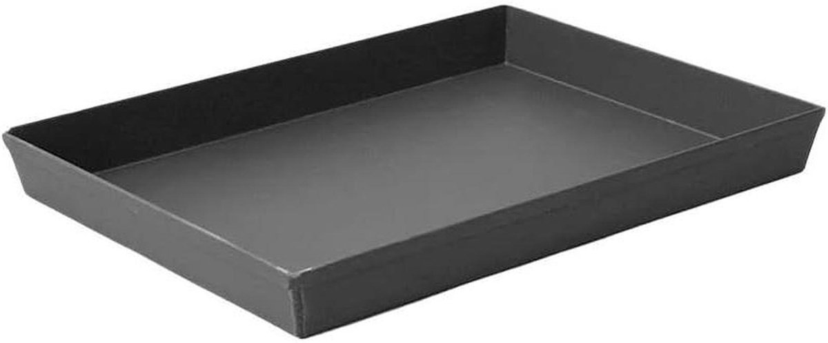 Bakplaat - Pizza pan - Pizza bakken - Niet-klevende afwerking - 30 x 45 cm - Donkergrijs