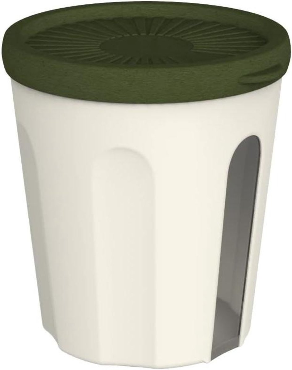 Voedselcontainer Luchtdicht - Bewaarbox - Voedsel Bewaren - Transparante Lens - 0.5 Lt - Lichtbruin