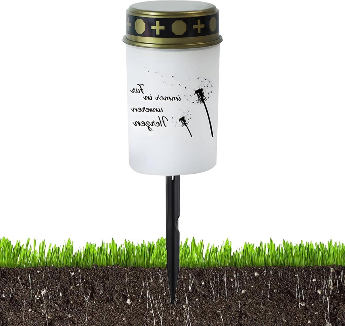 Led Grafverlichting - Kaarslamp Solar - Buiten Decoratie - Waterdicht ABS Ontwerp - 8 x 8