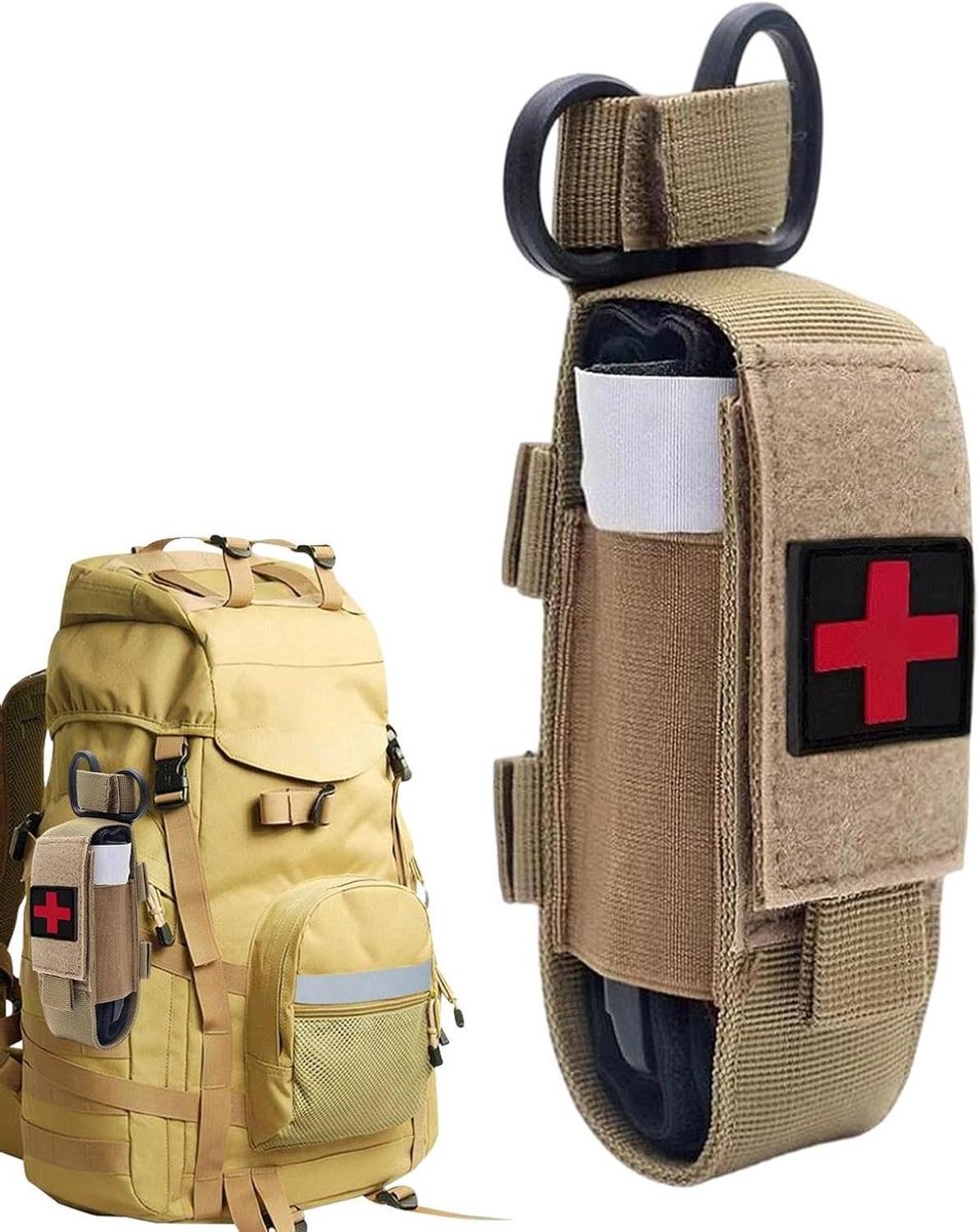 Noodhulp Pouch - Trauma Tas - Snelle Toegang - Waterdicht Nylon - 15 x 4 cm - Zwart