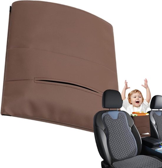 Autoportemonnee Tussen Stoelen - Auto Organizer Zak - Auto Opbergen - Grote Capaciteit - 29 x 32 cm - Bruin