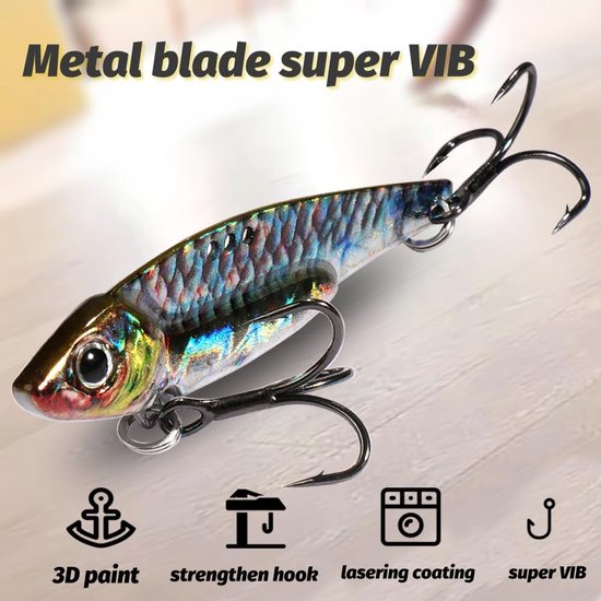 Vis Lokaas Set - Spinnerbait Kunstaas - Vissen Op Zee - Zinkend Ontwerp - Meerdere Gewichten - Metaal — afbeelding 4