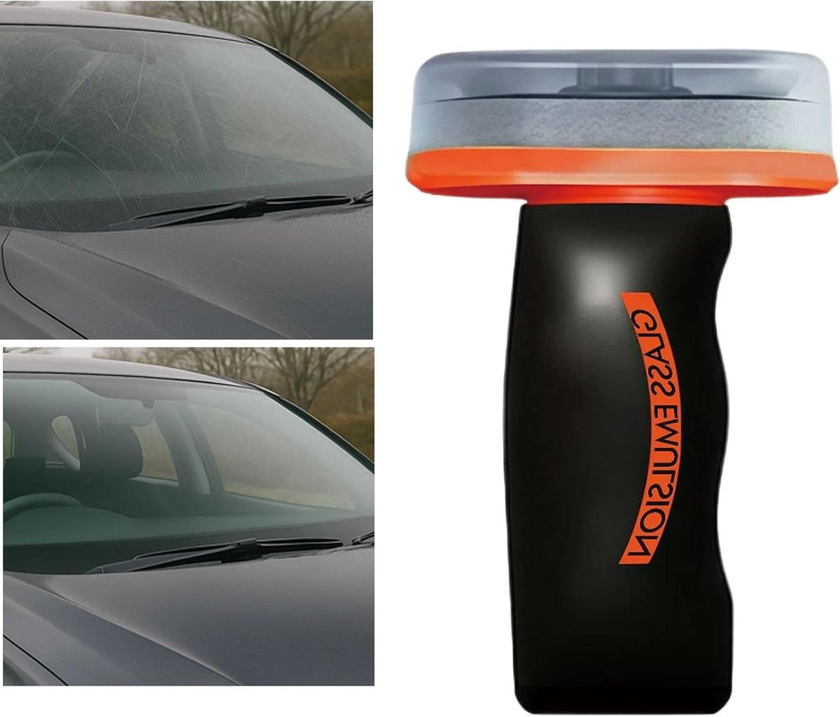 Oliefilmborstel Auto - Ruitenreiniger Borstel - Glashelder Zicht - Ergonomisch Ontwerp - 14.5 x 9.5 x 6 cm - Niet gespecificeerd