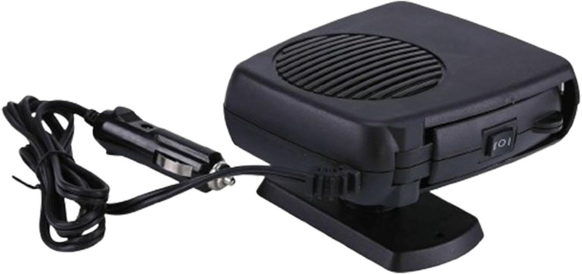 Autoverwarming - Auto Ventilator - Comfortabel Rijden - 2-in-1 Functie - 12.5 cm - Zwart
