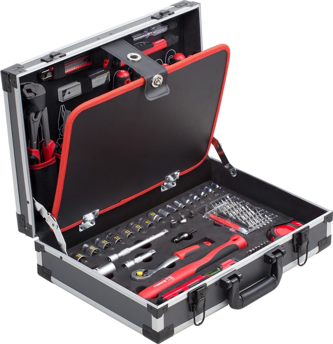 VIN® 121 Delige Gereedschapset in Koffer - Toolbox - Gereedschapskoffer Gevuld - Huishoudelijke Gereedschapskist - Basisgereedschap – Handgereedschap