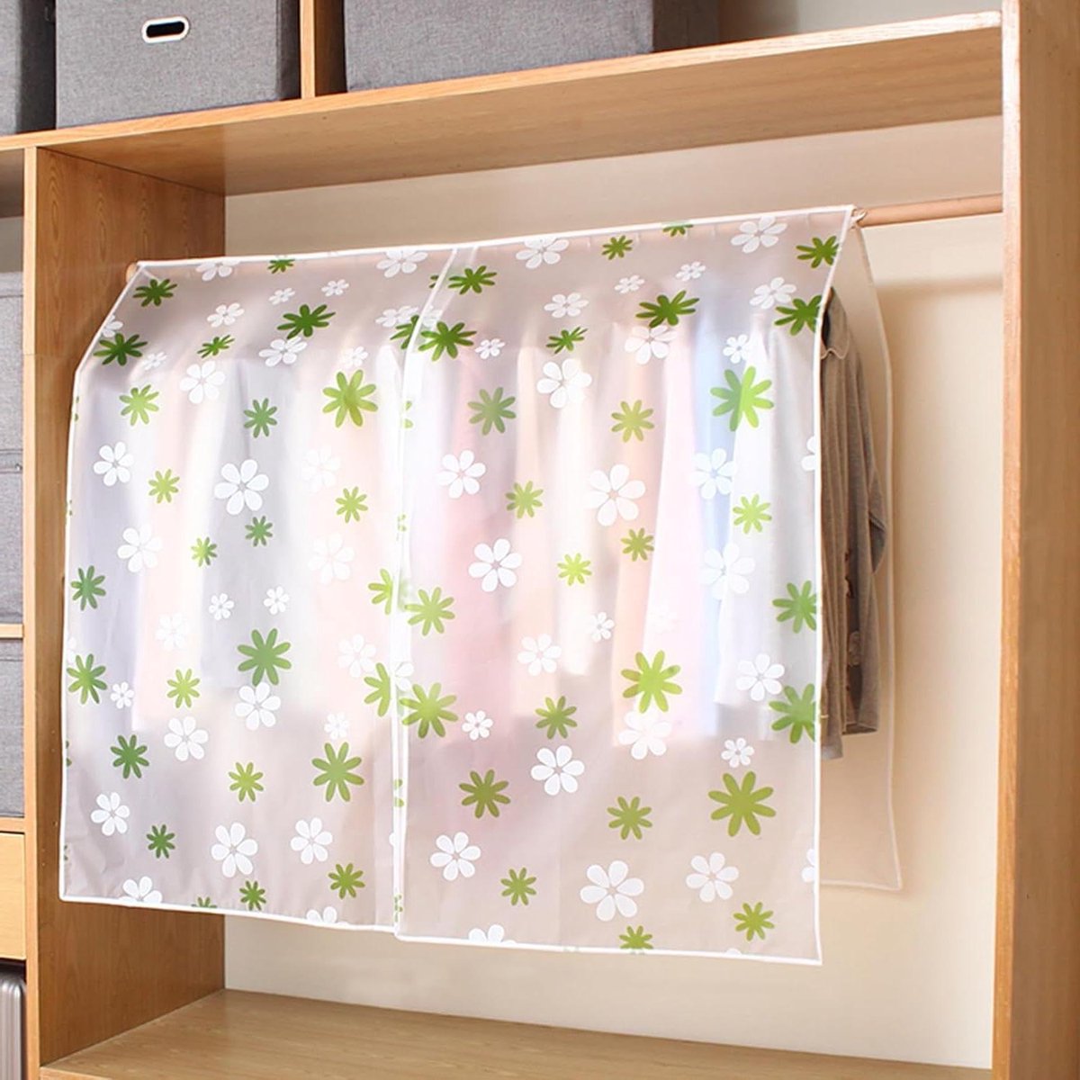 Kledinghoes - Kledingbeschermer - Kast opslag - Semi-transparant - 157 x 145 cm - Transparant