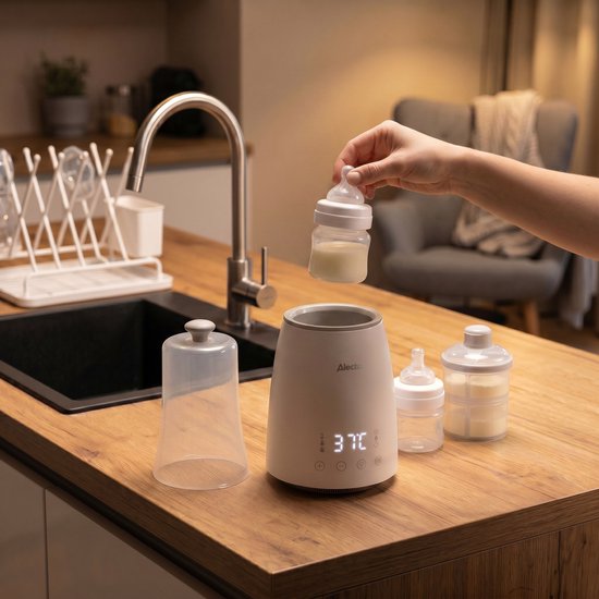 Alecto Flessenwarmer - Opwarmen, ontdooien en steriliseren - Geschikt voor alle gangbare flessen - 500W - BW900 - Wit van Merkloos — afbeelding 5